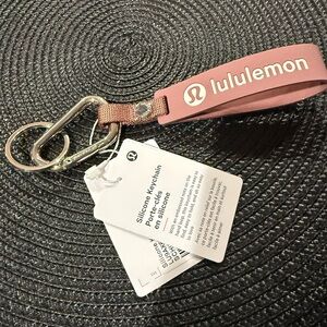 lululemon athletica Pink Silicone Keychain NWT